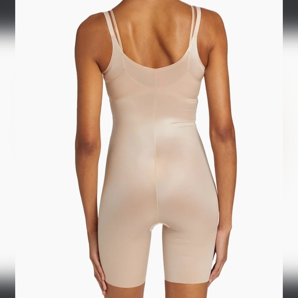 Spanx Shapewear Thinstincts 2.0 Invisible Open-Bust Mid-Thigh Bodysuit 10235R XL - Picture 3 of 14